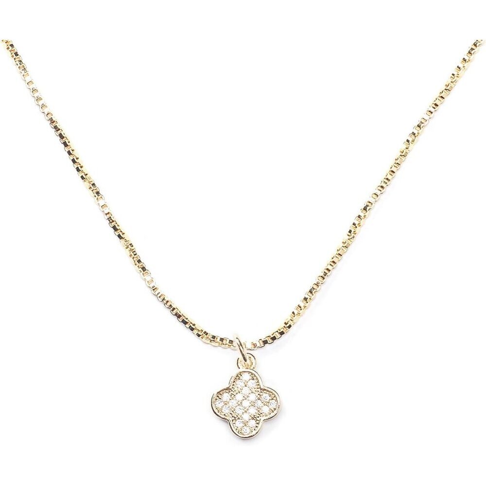 Stylish Four Leaf Clover Necklace - Hypoallergenic 18K Gold Plated Design